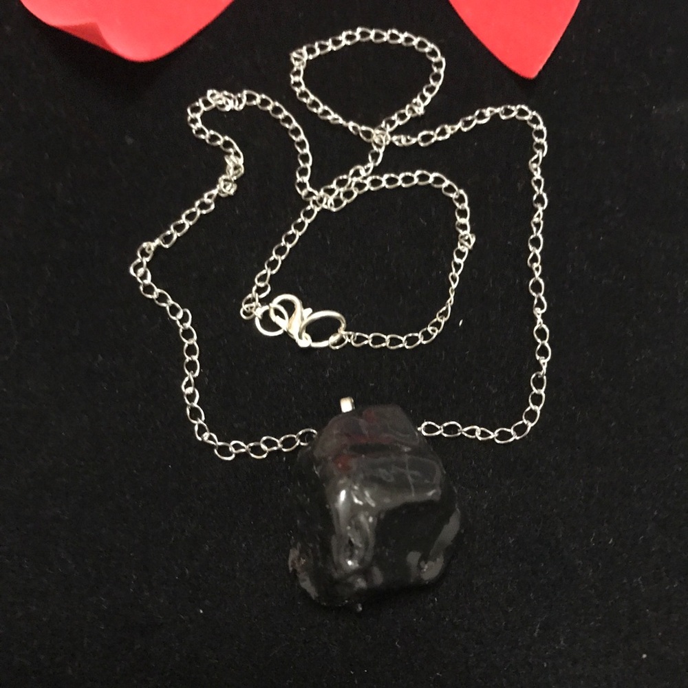 Black Stone Hand Crafted Necklace
